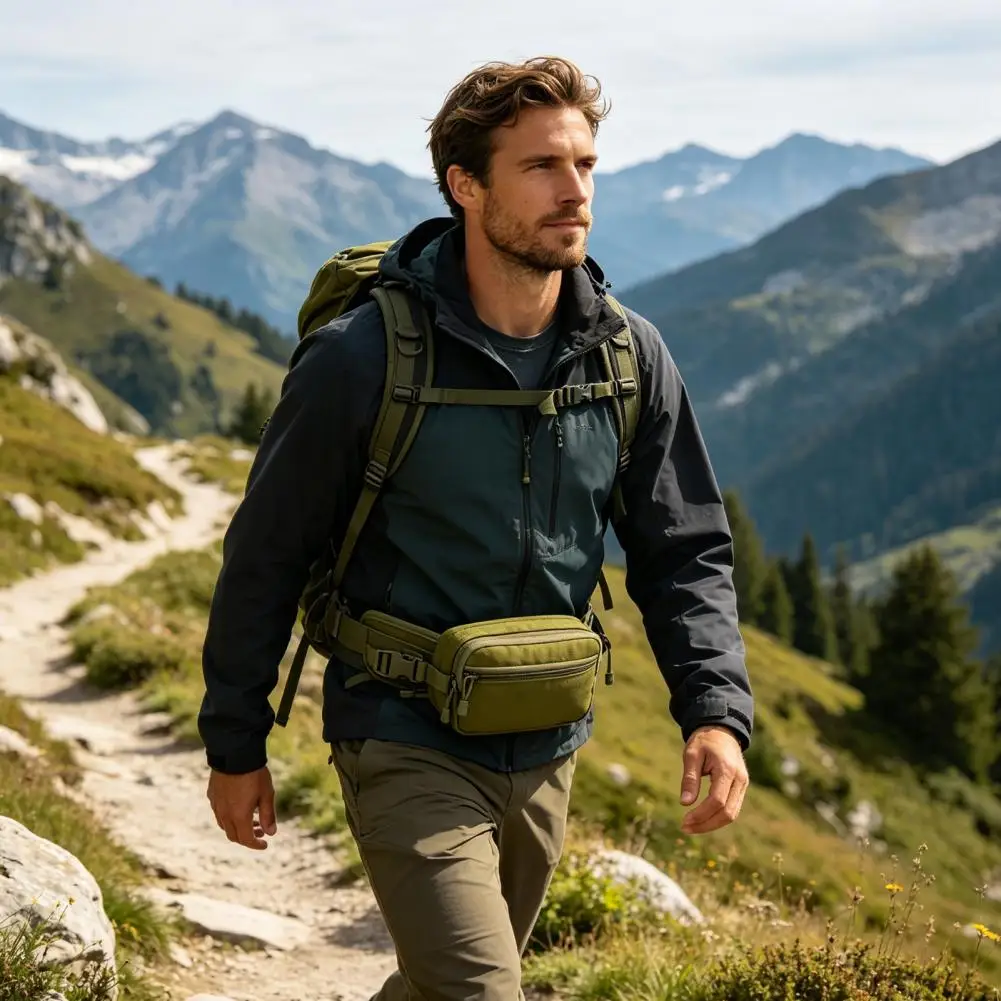 Concealed Carry Fanny Pack Men Women Fanny Pack with Holster Pistol Pouch CCW Drop Down Holster Waist Bag for Running Hiking