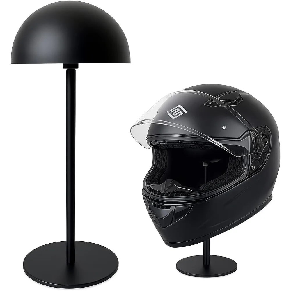

Helmet Stand - Metal Rotation Stand for Motocycle, Caps, Hats & Rugby Helmets