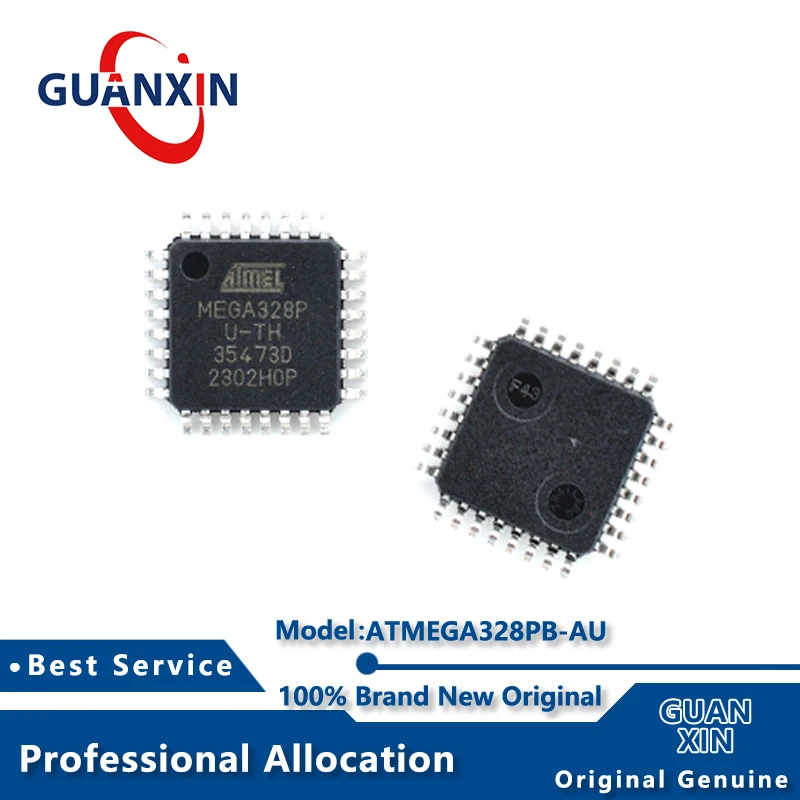100% nowy ATMEGA328PB-AU ATMEGA328PB-AUR TQFP-32 oznaczenie MEGA328PB-U ATMEGA328