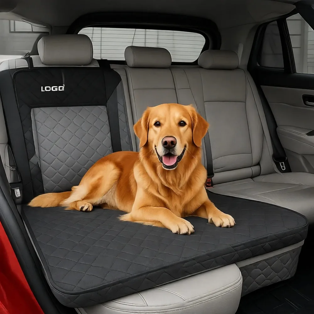

Лежанка для животных на заднее сиденье автомобиля с поддерживающей пенопластовой подушкой и съемным чехлом