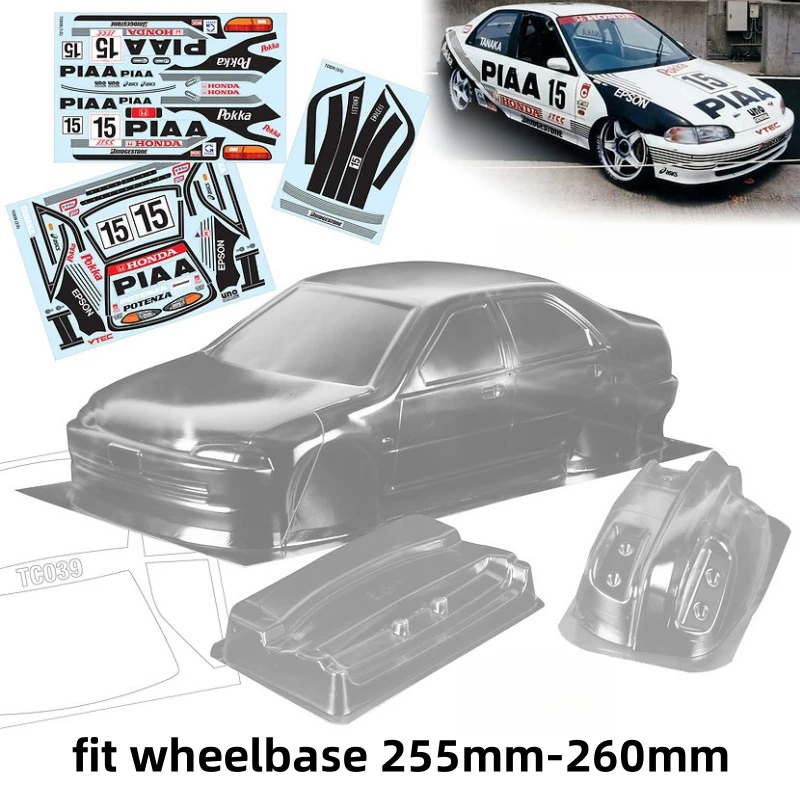 

1/10 Honda EG9 JTCC RC Touring корпус автомобиля 190 мм ширина для гоночного дрифта 255 мм-260 мм Колесная база Tamiya Kyosho Yokomo 3Racing