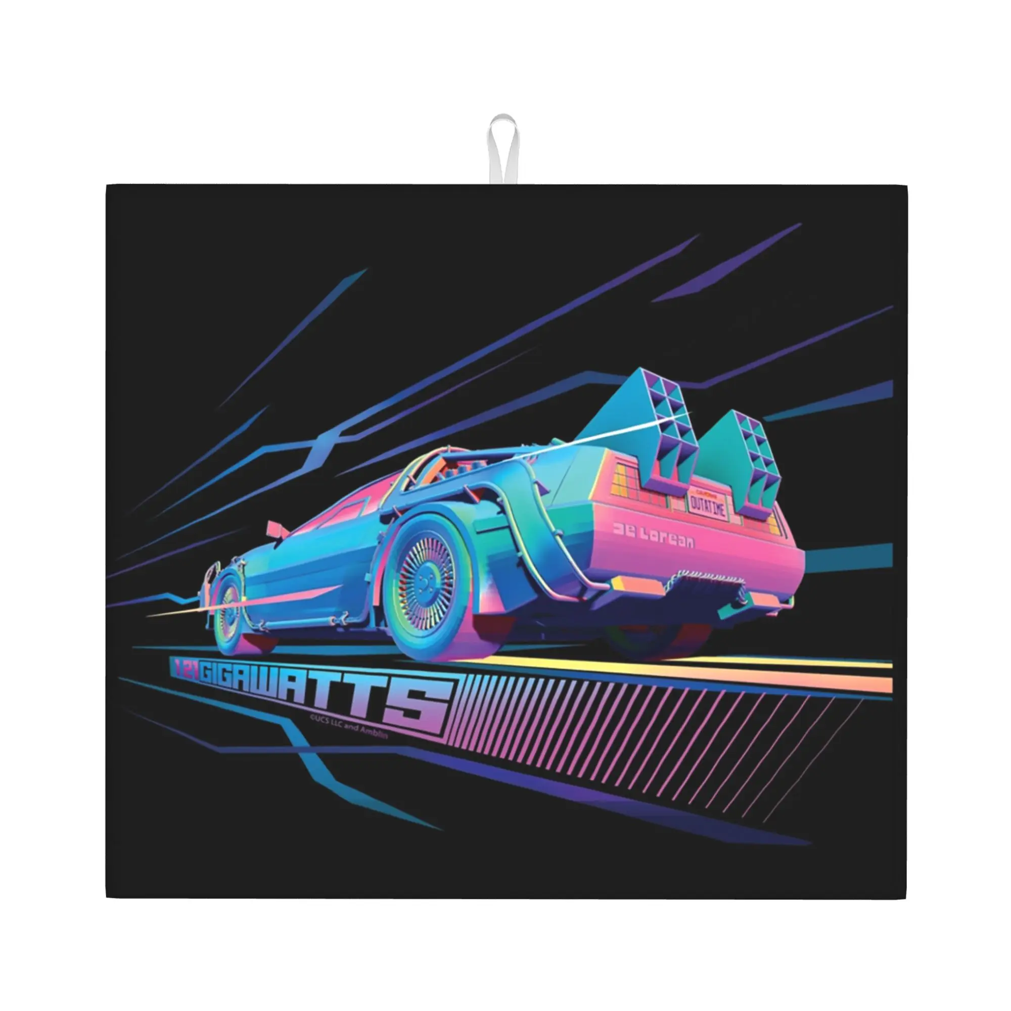 Drying Mat For Kitchen Back To The Future Barware Tableware Oil Proof Reusable Gigawatts Washable Kitchen Sink Drying Pad