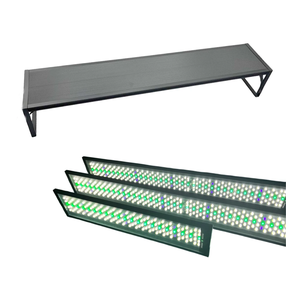 LED Aquarium Light Full Spectrum for 24inch to 48inch Fish Tank Light Fresh Water Light Multi-Color