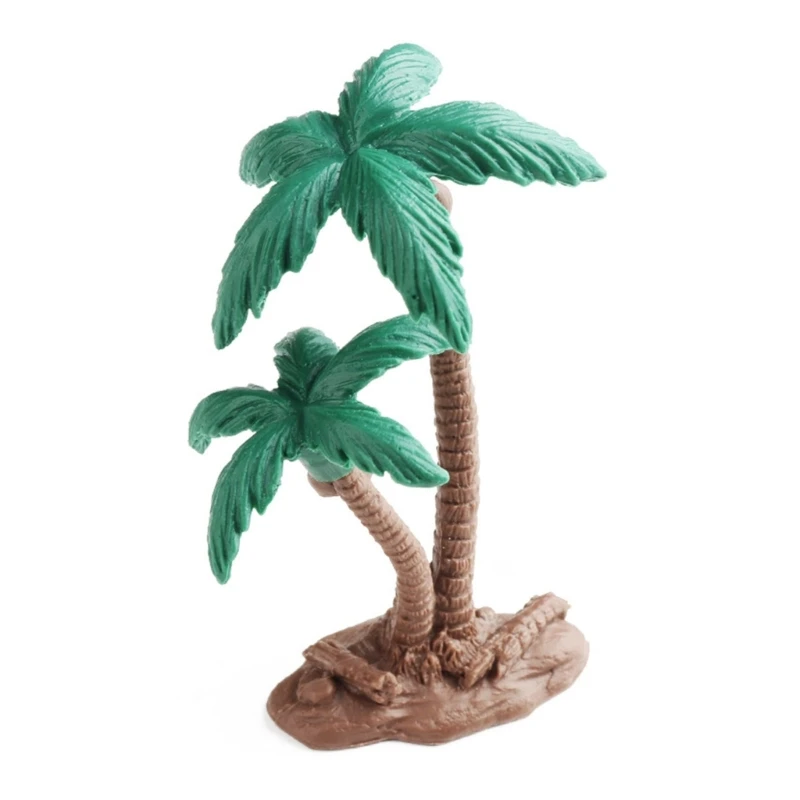 Natural Feel Mini Palms Tree Model Tree Fake Miniatures Tree Model Ornaments for Living Areas Tree Green Decorations B03E