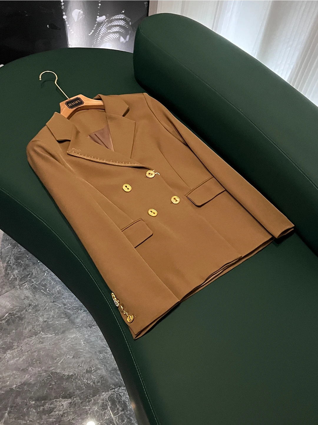 

Элегантный женский деловой костюм-пиджак приталенного кроя, однотонный, простой дизайн, профессиональная деловая одежда, верхняя одежда однотонного цвета