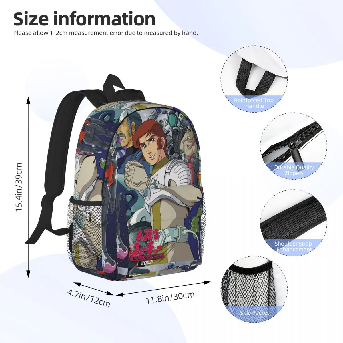 Comet Crew Accessories Captain Future Backpack Student Boys Girls BookBag Men Women School Bag Computer Shoulder Bags