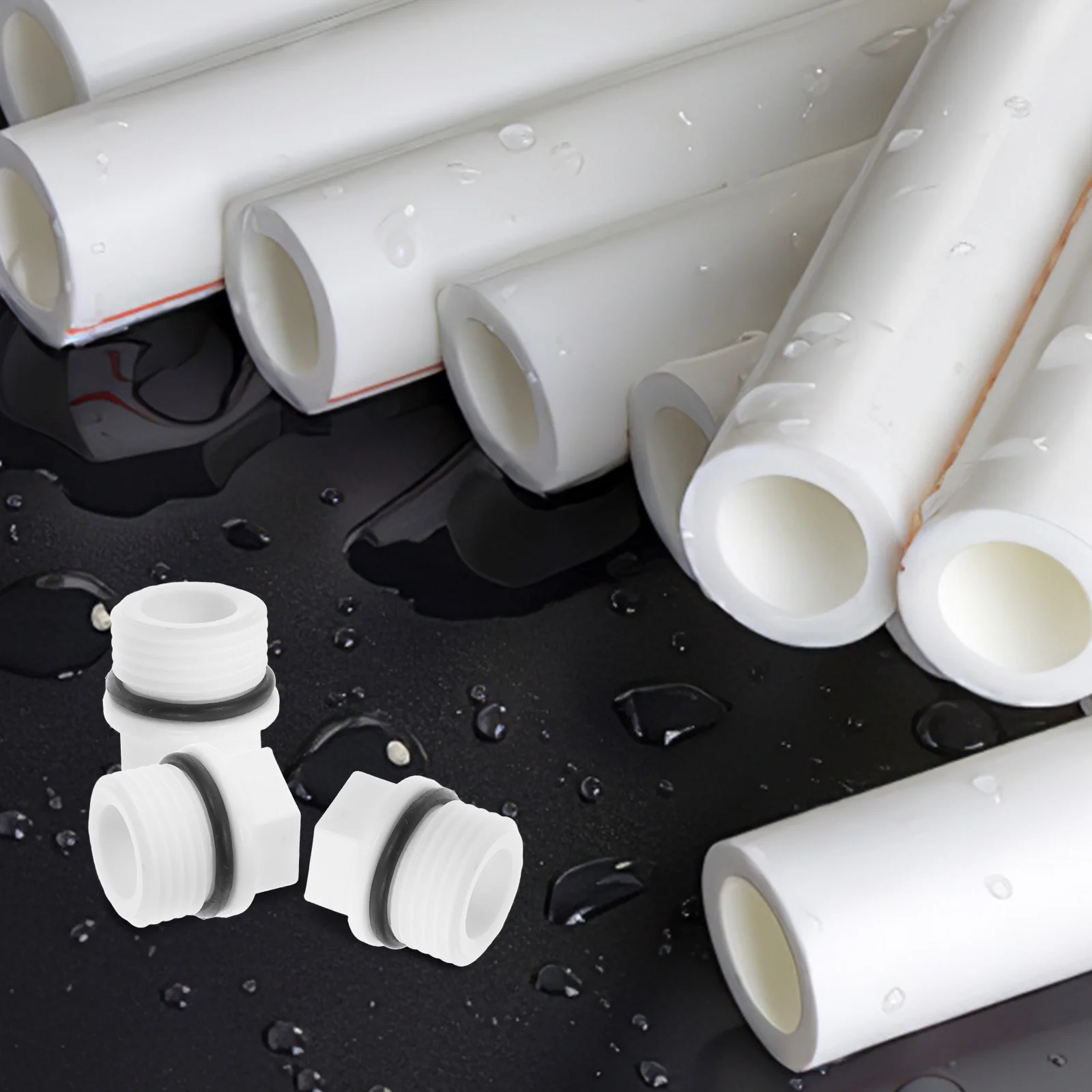 

5Pcs Ppr Pipe Plug End Caps Male Thread White Easy Install Leakproof for Garden Hose Sprinkler Watering Systems