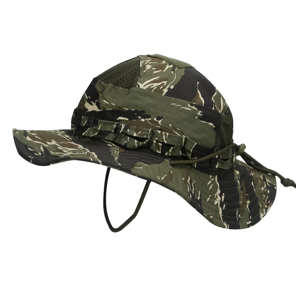 1 Stück/3 Stück Camo Boonie Hut Sonnenschutz Atmungsaktiver Fischerhut Herren Outdoor Wandern Jagd Angeln Winddichter Fischerhut