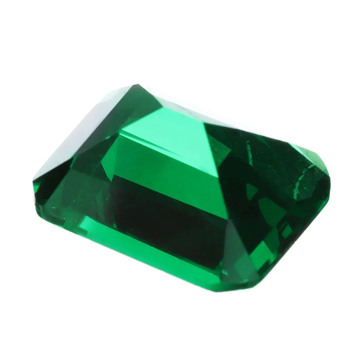 10x12x6.0 / 9x11x5.69 / 8x10x4.72 VVS Clarity AAA Synthetic Green Emerald Diamond Decoration Crafts Stones