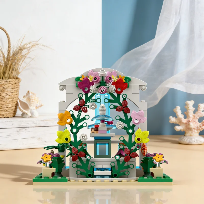 197 Piezas MOC Cena de Parejas, Bloques de Construcción de Modelo Avanzado de Amigos, Regalos de Navidad, Juguetes, Idea Creativa de Bricolaje, Educación