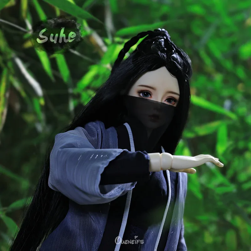 BJD Doll Suhe 1/3 Resin 66.5cm SD Dolls With Oriental Female Assassin Style With Veil Full set Dolls ShugaFairy