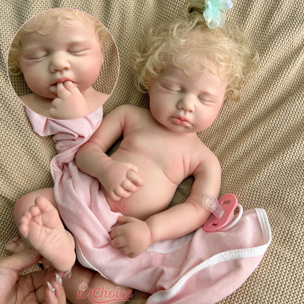 

Реалистичная 50 см Loulou с укорененными волосами, полностью мягкая силиконовая кукла Reborn для маленьких девочек/мальчиков, может открыть куклу-моль для детей, игрушка, подарок на день рождения