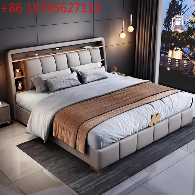 

Bedroom Frame Massage Bed Double Luxury Single Sofa Bed Modern Human Dog Full Girls Storage Design Cama Solteiro Hotel Furniture