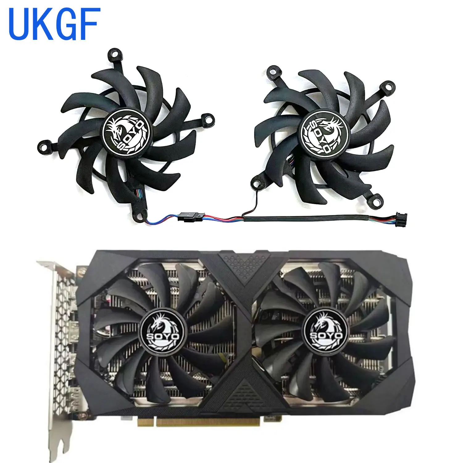 Brand new 85MM 4PIN RX6600 6600 XT GPU fan for SOYO Radeon RX6600 6600 XT graphics card