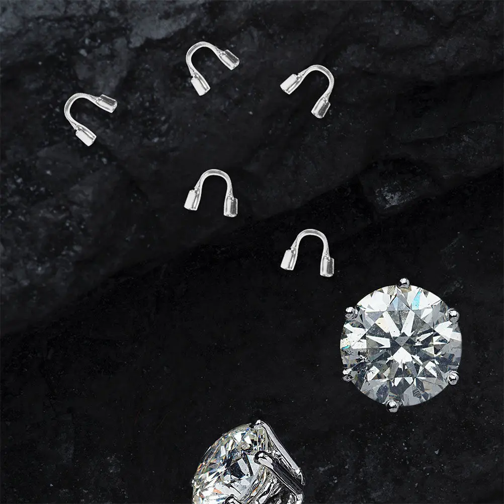 200Pcs Jewelry Making String Endings U Shape Wire Protector Thread Guard for Bracelets Necklaces Beading Accessories DIY