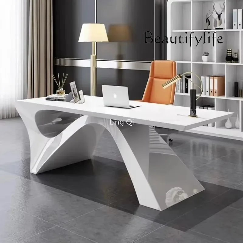 Hochwertiger Büroschreibtisch für Zuhause, weiße Sekretärin, kostenloser Versand, Computertische aus der Mitte des Jahrhunderts, einzigartige Aktenschränke, Büromöbel