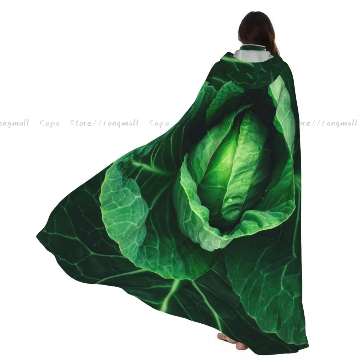 

Witch Cloak Cabbage Halloween Cosplay Costume Unisex Adult Cloak Retro Ages Cape