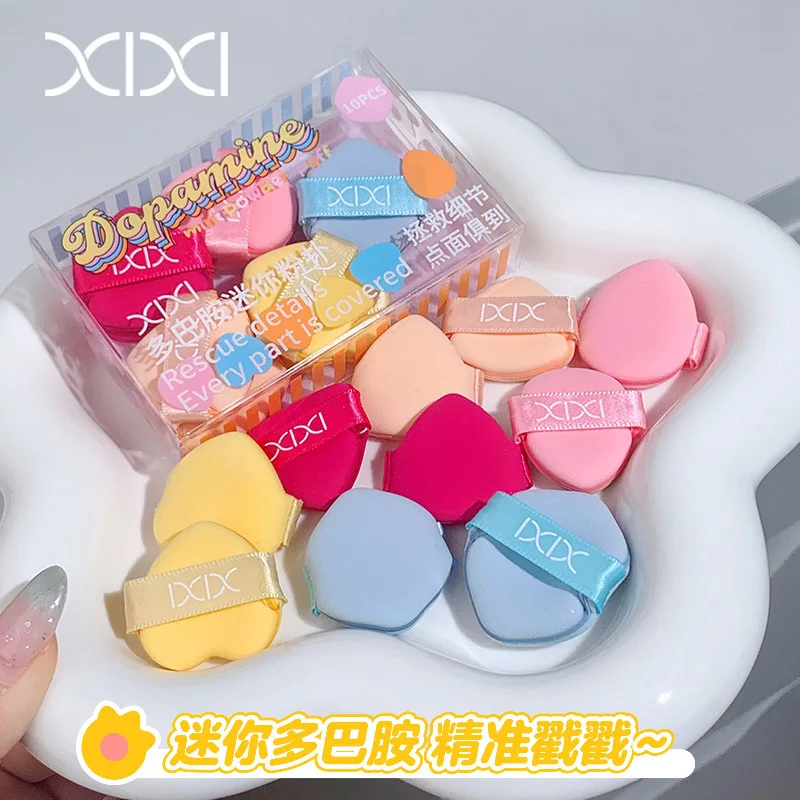 Kit mini piumino per pollice Xixi dopamina, uso bagnato e asciutto, non mangiare polvere, diventare grandi contatti con acqua, spugna per il trucco