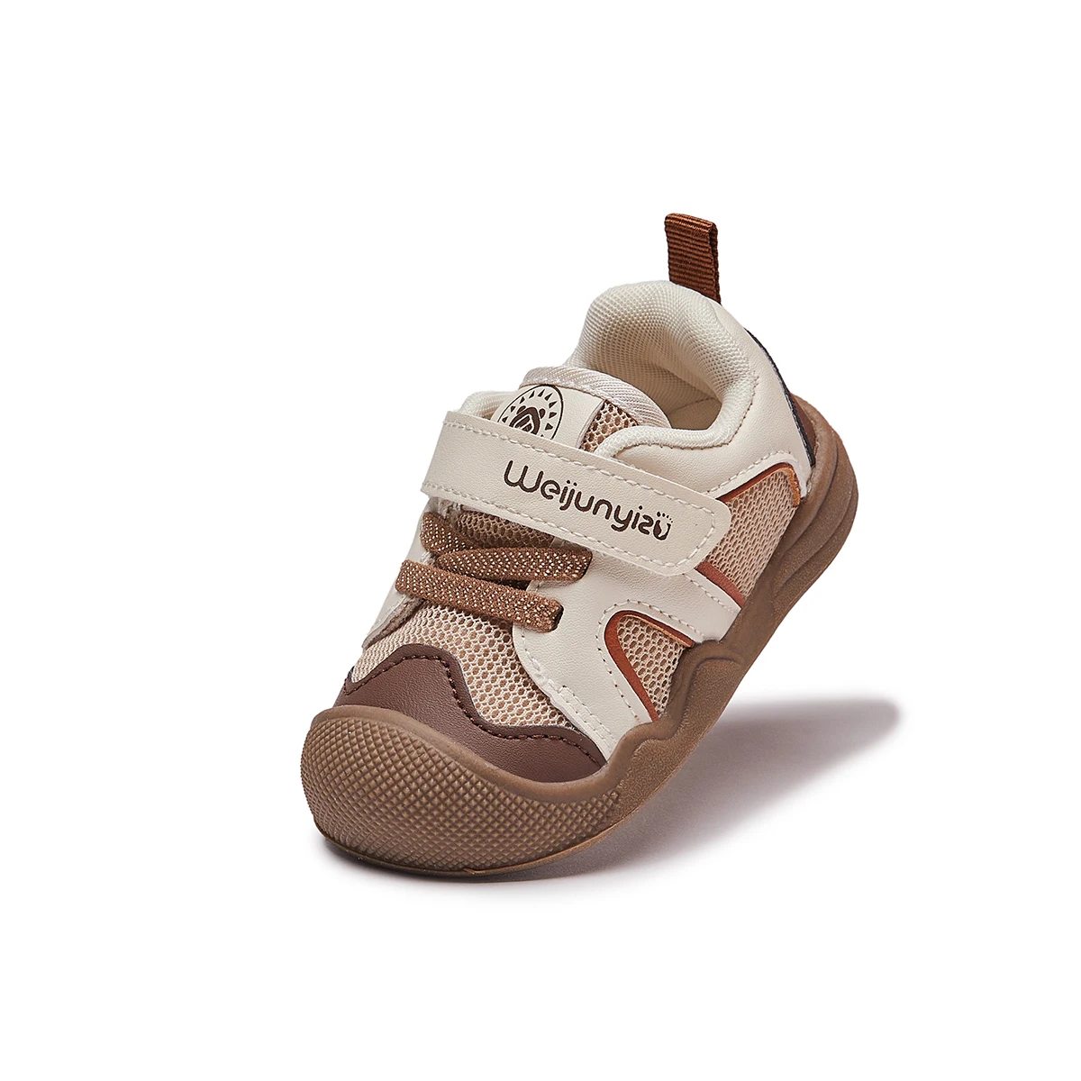 حذاء رياضي للأطفال البنات والأولاد بنعل مطاطي غير قابل للانزلاق من الفيلكرو ومضاد للصدمات للأصابع للأطفال الرضع #6