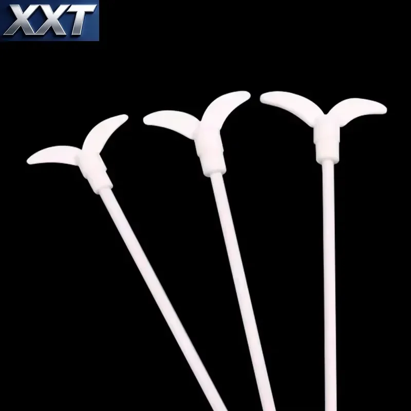 XXT High Quality PTFE Stirring Paddle Three Blade Crescent/Cross Type Rod Overhead Stirrer Mixer Shaft Paddle