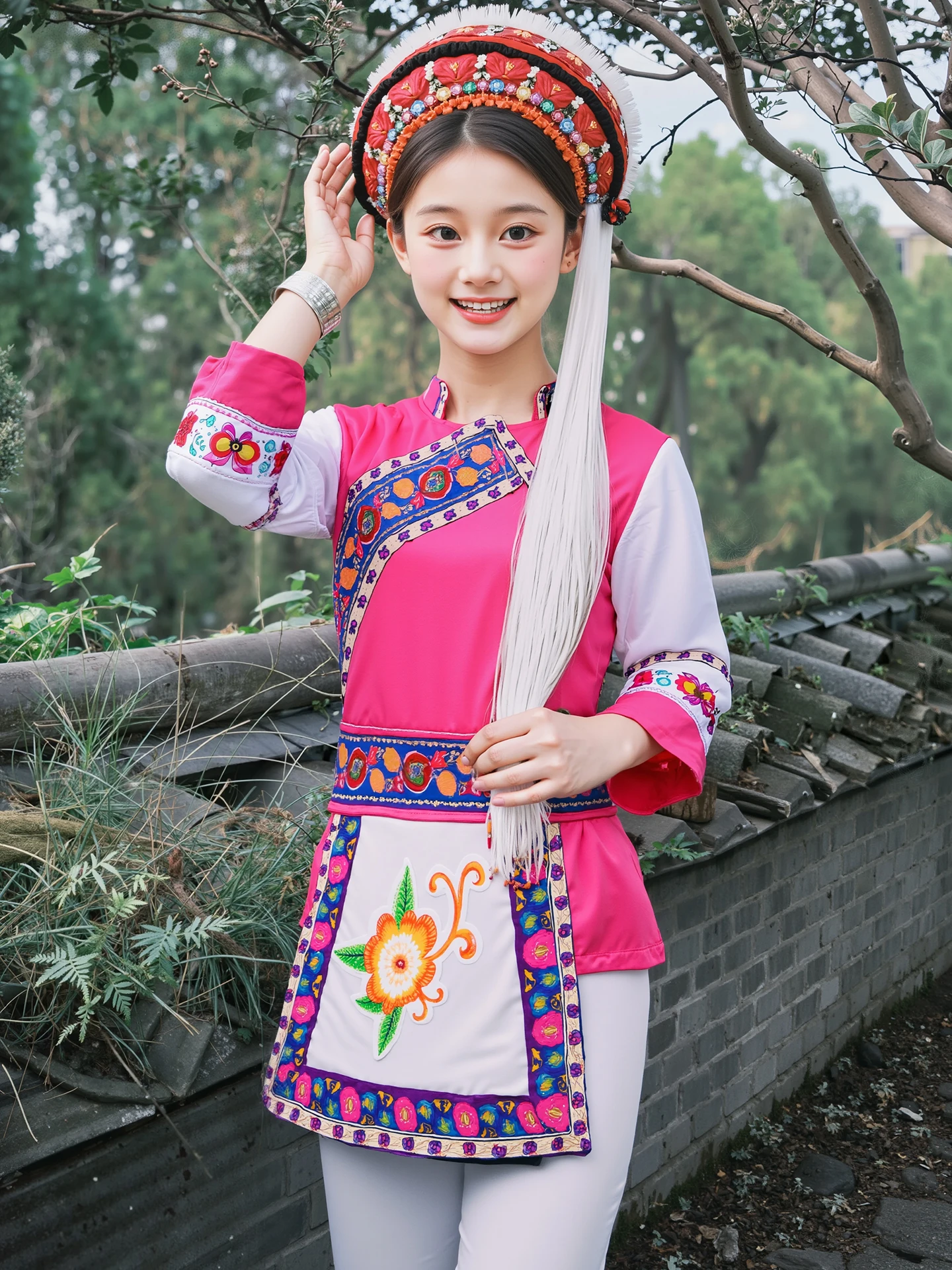 

Children's Performance Clothing Tai Miao Ethnic Minori Children's Clothing Boys Girls Dizi Flute Clothes Yunnan Baiyuezu