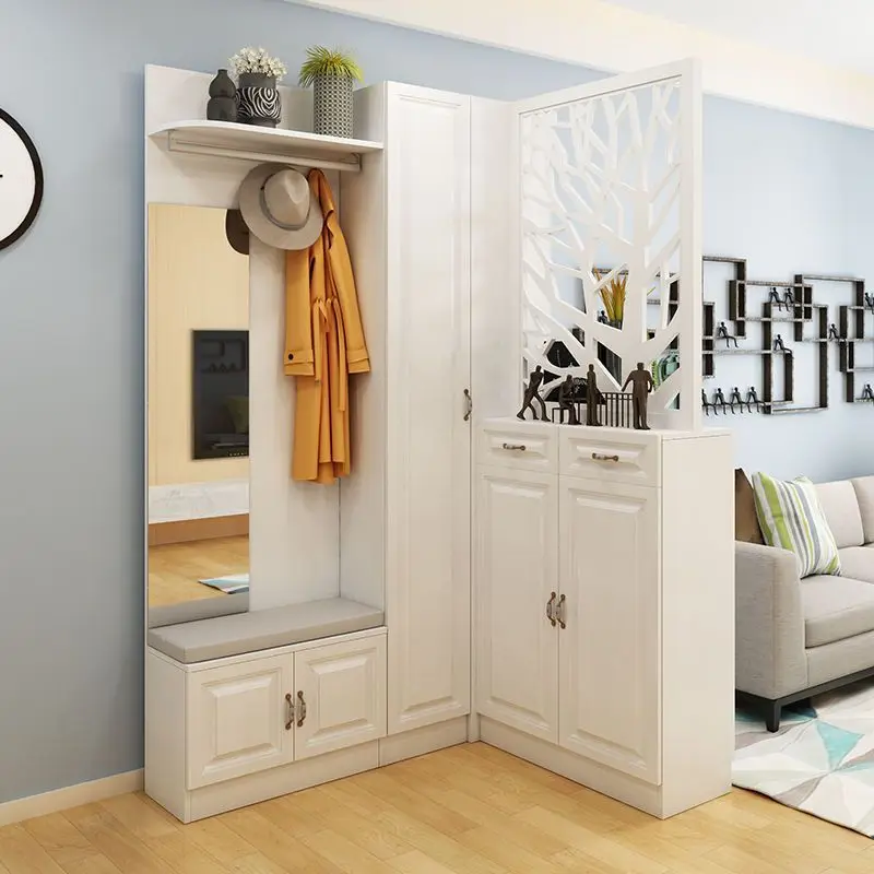 Simple Modern Foyer Cabinet Corner Shoe Cabinet Partition Cabinet Multi-functional Storage