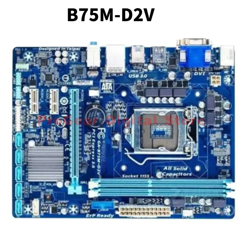 

Материнская плата GIGABYTE B75M-D2V LGA 1155 DDR3 mATX для процессоров Intel 2-го/3-го поколения Core i7/i5/i3/Pentium/Celeron