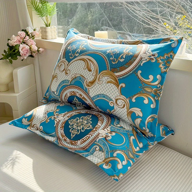 2pcs Soft & Breathable Pillowcases - Stain Resistant, Envelope Closure, Machine Washable - Perfect for All Seasons