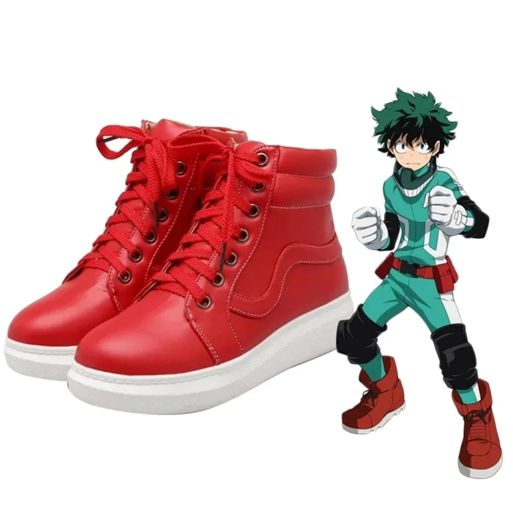 Anime Boku No Hiro Akademia Izuku Midoriya Shoes Mask My Hero Academia Short Green Black Wigs Heat Resistant Halloween for Women