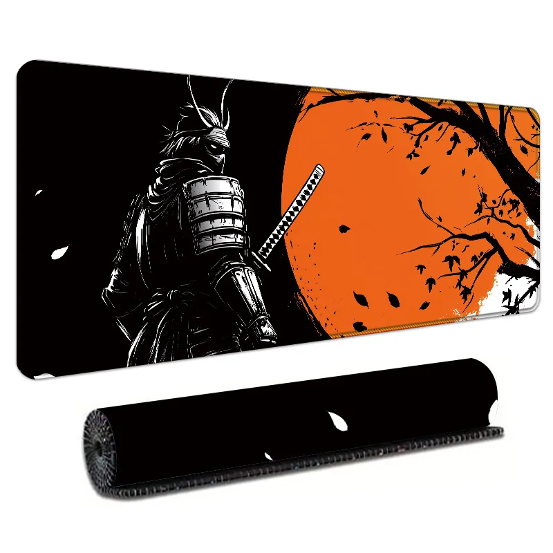 Large Gaming Mouse Pad (800 x 300mm) Extended Desk Mat, Japanese Mouse Mat, Big Desk Pad with Non-Slip Base and Stitched Edge