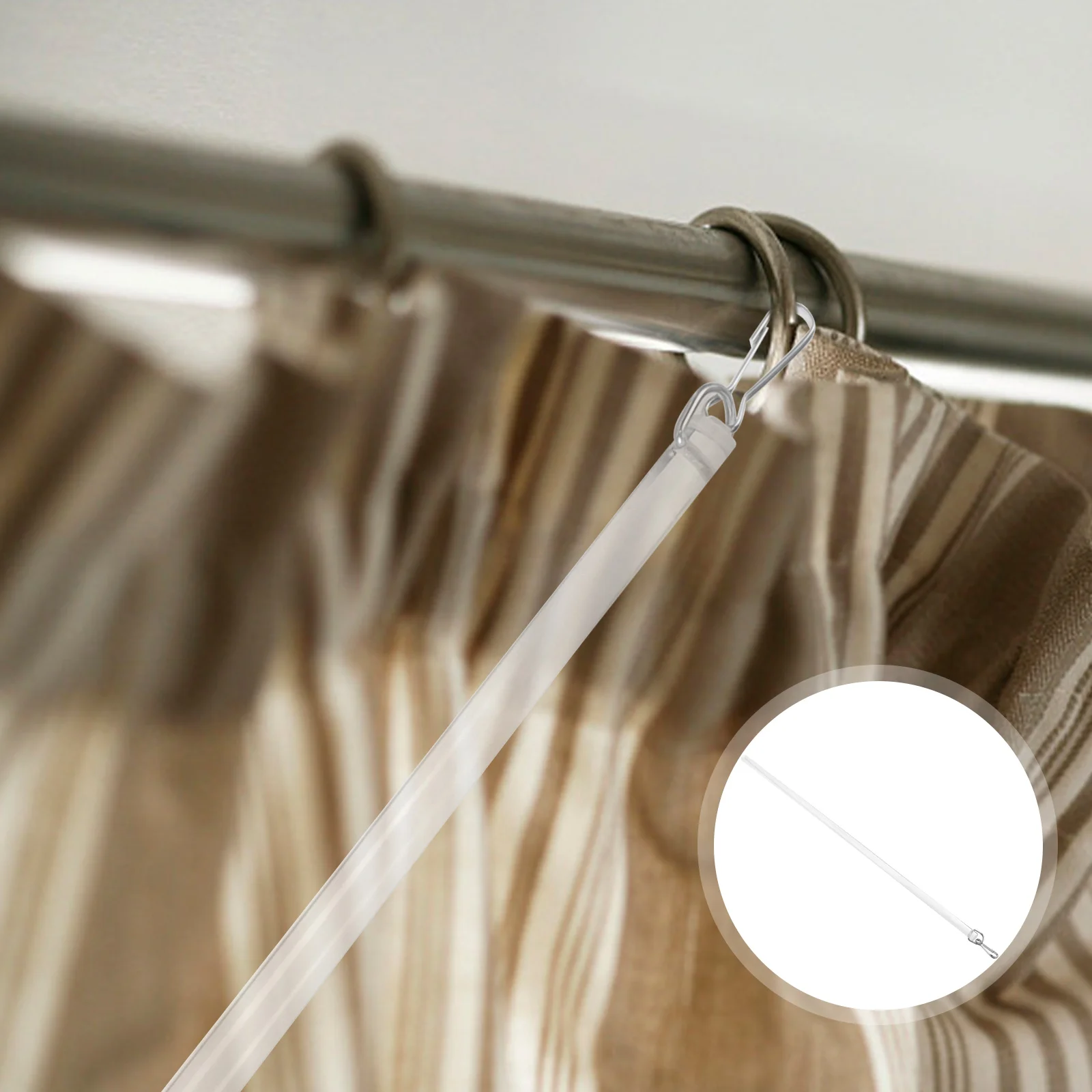 

Curtain Rod Swivel Hook Window Opener Pole Acrylic Pull Rods for Drapes Wand Blind Vertical