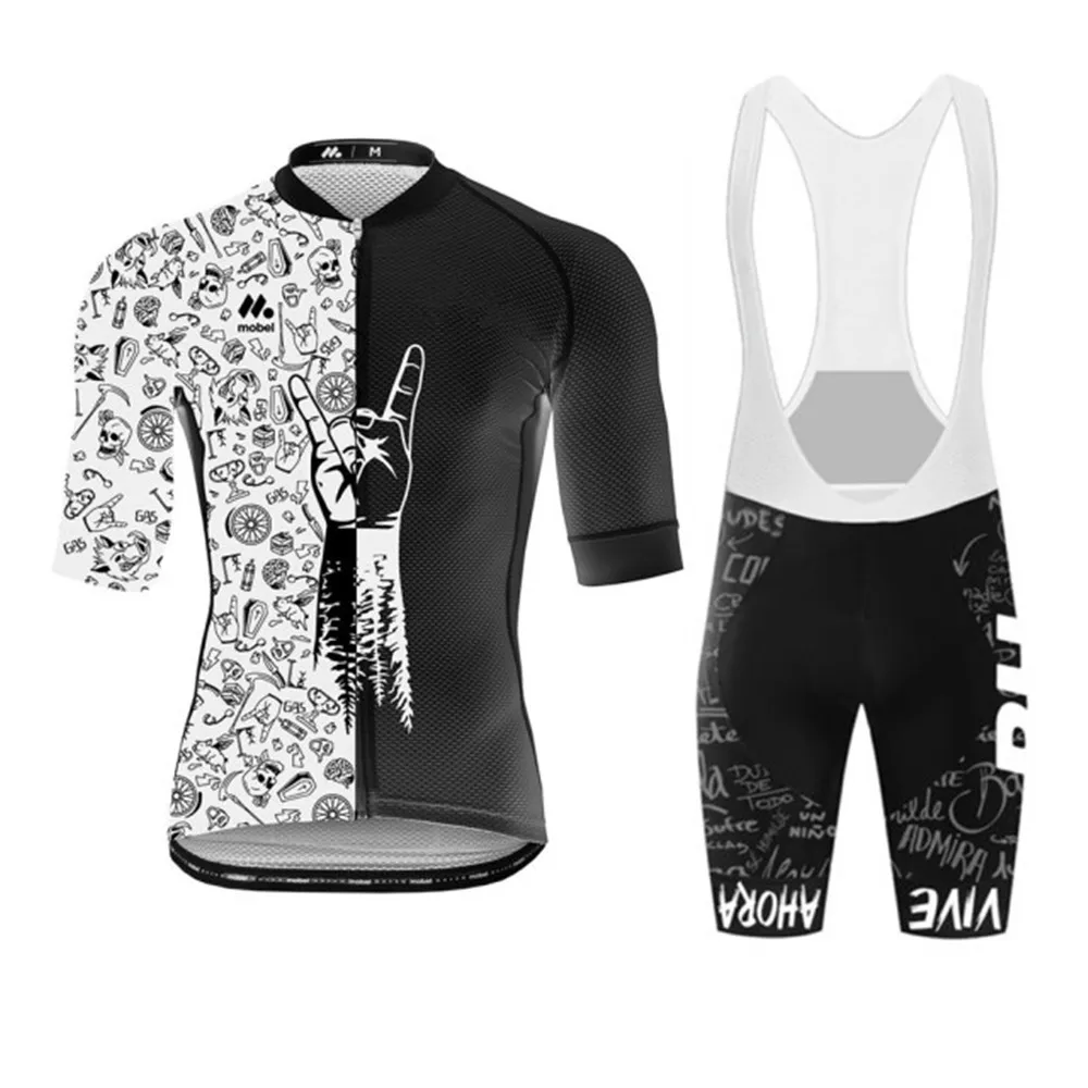 Maillot Arriesga Black Cycling Jersey Set Bib Shorts Bike Shirt Short Sleeve Clothing High Quality Jerseymaillot Ciclismo Hombre