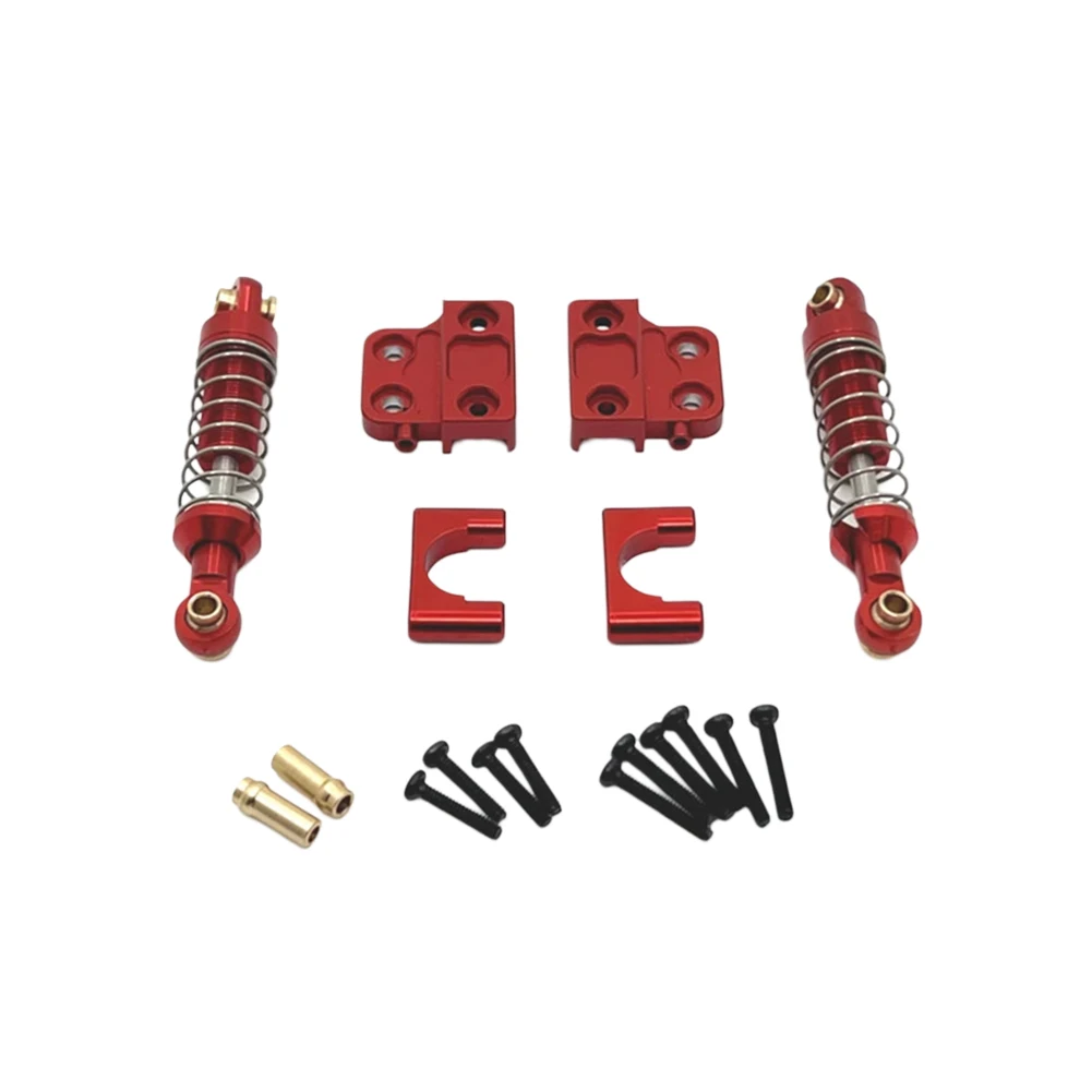 1 conjunto de amortecedores traseiros, base fixa, conjuntos de cobre para mn82 para lc79 para mn78 para carro crawler rc 1/12 peças de amortecedor traseiro