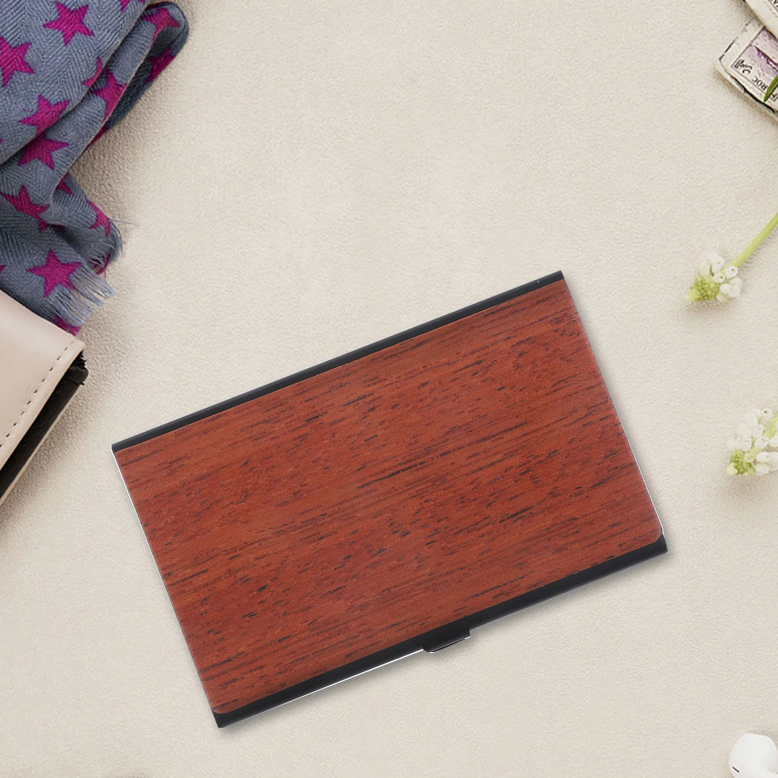 Коробка для карточек для бизнеса, стабильный настольный держатель большой емкости, органайзер, портативный контейнер для визитных карточек, офисный аксессуар, эффективный