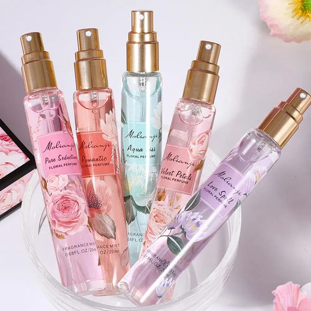 Classic Rose Perfume Women Gift Box Five Piece Set Floral Scent Spray Lasting Fragrance Exudes Feminine Charm Romantic Gift Set view 3