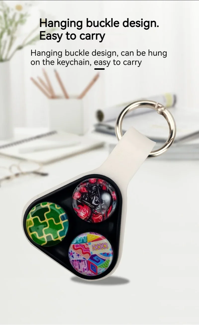 New Hand Spinner Series Elastic Magnet Toy Colorful Decompression Fidget Spinner Toys for Adults Kids Christmas Gifts
