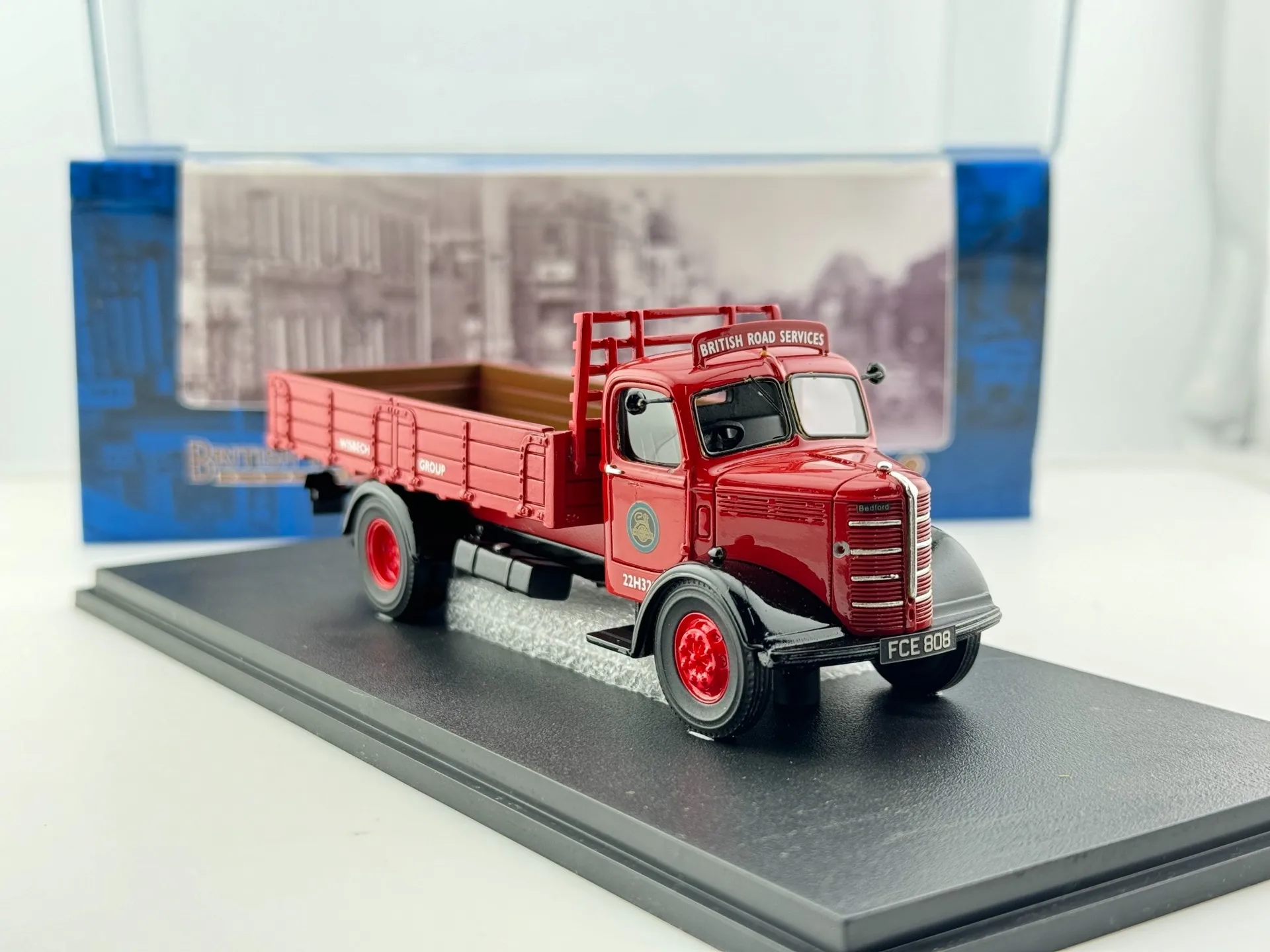 

Литая под давлением британская транспортная классика, масштаб 1/50, модель грузовика из смолы, коллекционная игрушка, подарок, сувенир, демонстрационный орнамент