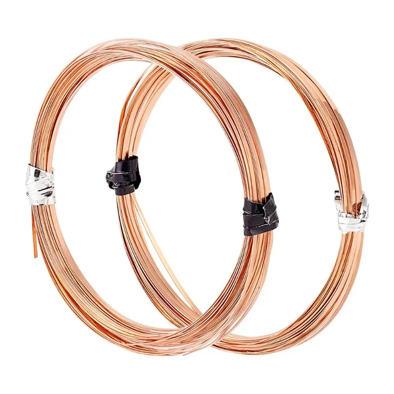 39 Ft Flat Copper Wire, 1mm Wide Jewellery Making Wire, Copper Jewellery Wire, Flat Copper Wire for DIY Jewellery Cladding Flat