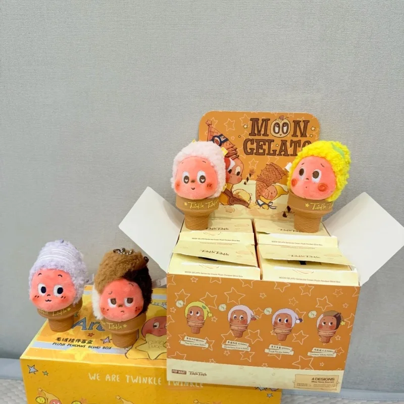 

Popmart Twinkle Moon Celato Series Plush Pendant Blind Box Ice Cream Style Keychain Mysterious Box Cute Collection Birthday Gift