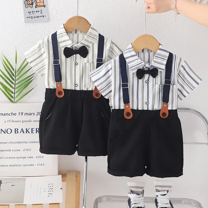 

New Summer Baby Clothes Suit Children Shirt Shorts 2Pcs/Sets Kids Boys Clothing Infant Casual Cotton Costume Toddler Tracksuits