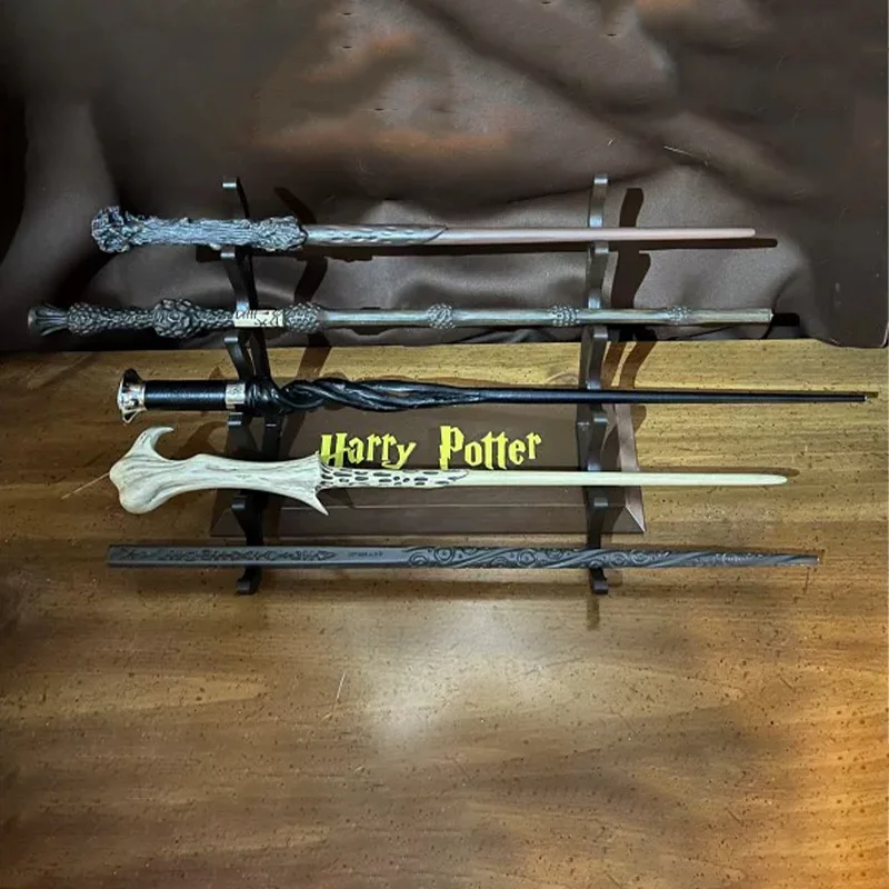 Soporte de exhibición para varitas de Harry Potter impreso en 3D, organizador de varitas con múltiples ranuras, adorno de escritorio, estante de almacenamiento coleccionable, regalo para fanáticos del anime.