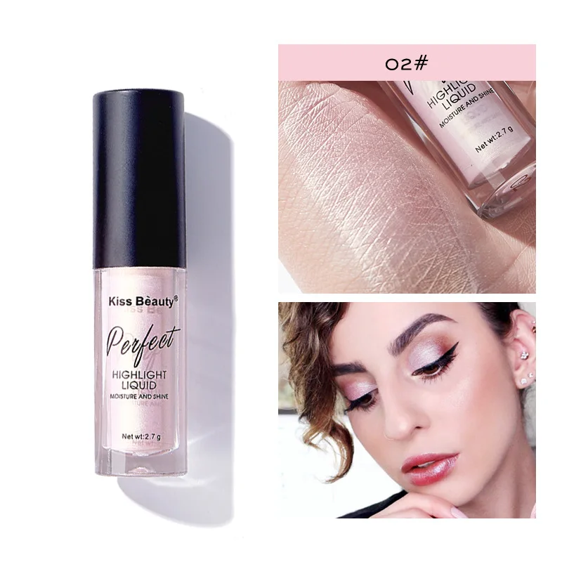 Drei Farben, natürlich und transparent, flüssig, hochglänzend, langlebig, wasserdicht, zum Schlafen, Seidenraupe, aufhellendes Gesichts-Concealer-Make-up