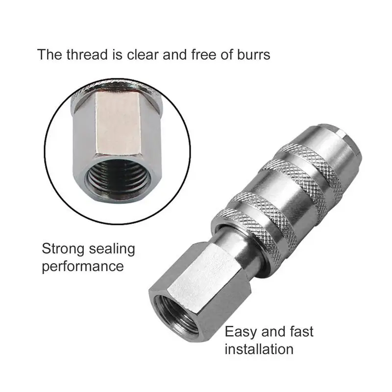 Air Hose Connector Coupler Air Fitting Plug Air Hose Adapter Air Coupler Quick Connect Adapter Air Tool Fittings Air Compressor