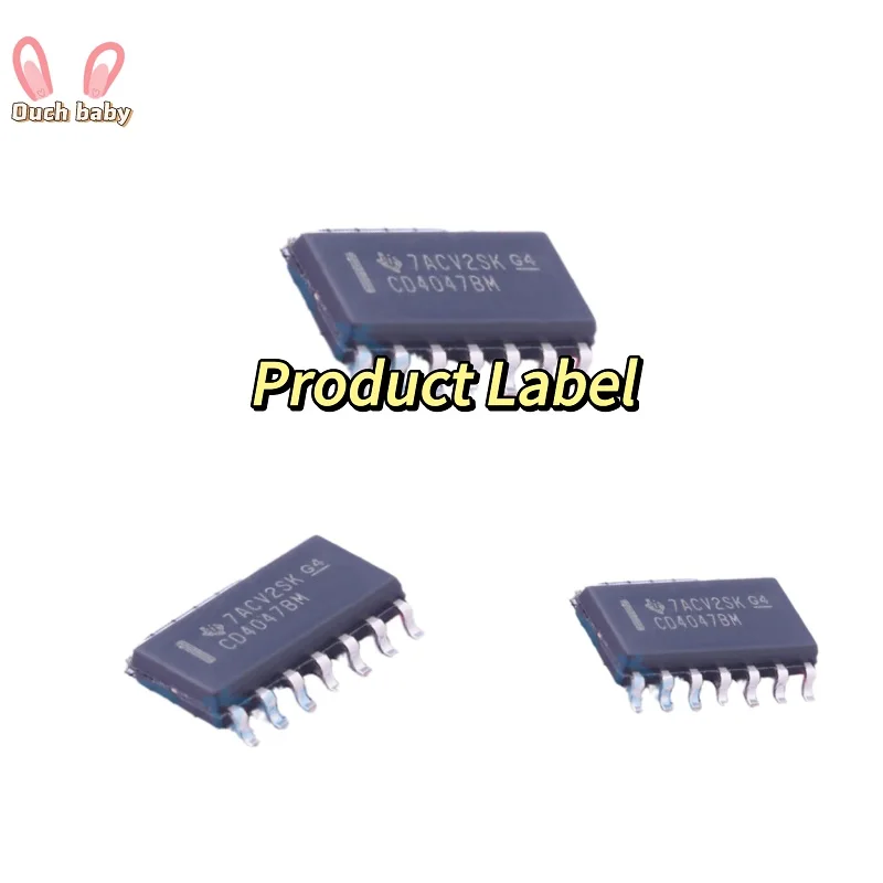 

5PCS CMOS Low-Power Monostable/Astable Multivibrator CD4047BM96 High Voltage Types SOP-14