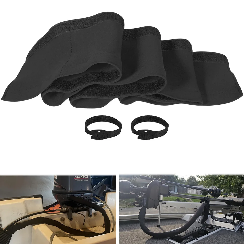 

Неопреновый органайзер для тролического кабеля, 60 дюймов, чехол для троллингового провода, носок для двигателя, рукав для привода, защитная пленка для шнура для подвесного двигателя