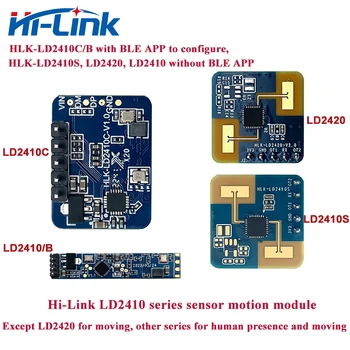 Yeni HLK-LD2410C LD2410 LD2420 LD2410S 24GHz mmWave 5M insan varlığı Radar sensörü hareket modülü