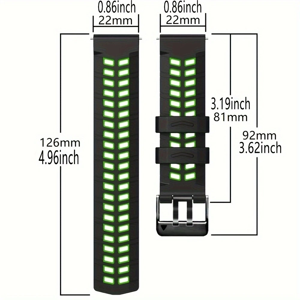Zeblaze Stratos 2 /GTS 3/Ares 3 Pro/Beyond 3 Pro/Vibe 7 Pro/Btalk 3 Pro 시계 밴드 손목 밴드 액세서리 용 22mm 실리콘 스트랩