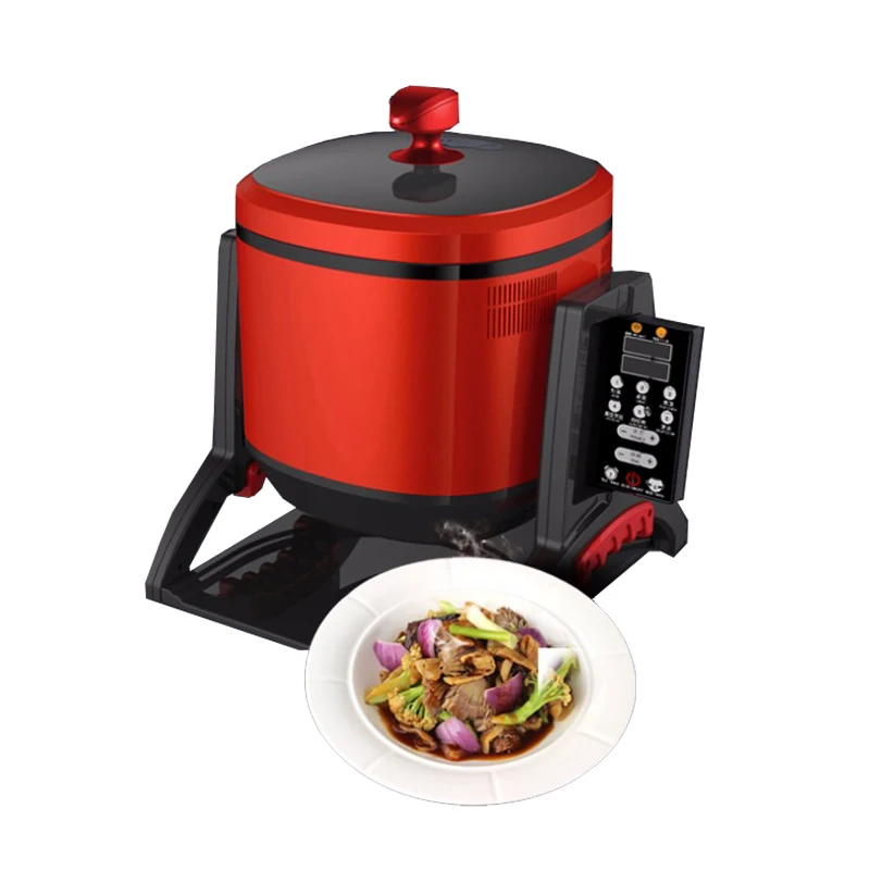 220V 6L Automatic Drum Cooking Machine Household Stir Frying Wok Intelligent Cooking Pot Robot Rice Cooking Machine