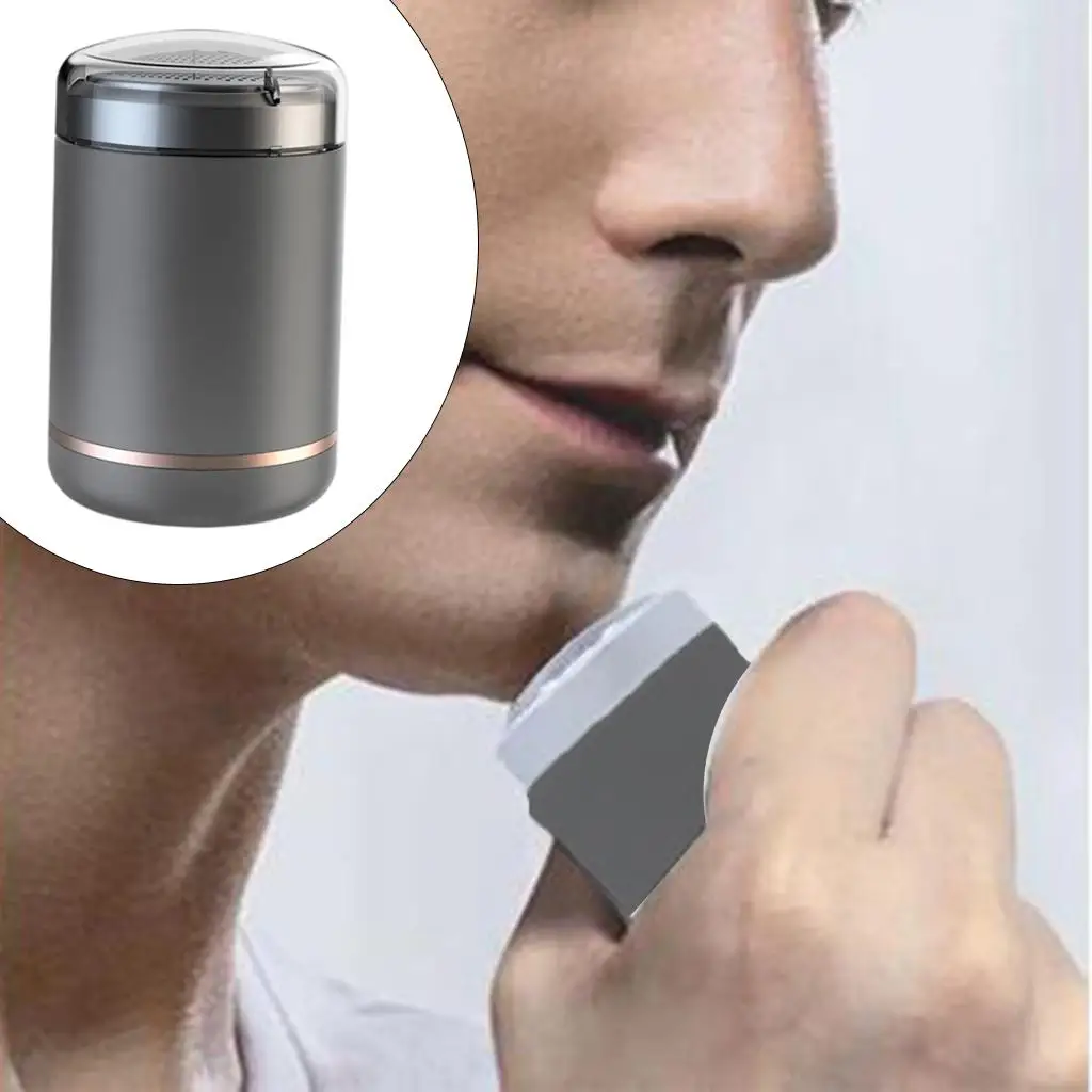 Mini Electric Shaver Rotary Head Portable Shaving Razor Machine for Men Wet and Dry Beard Care