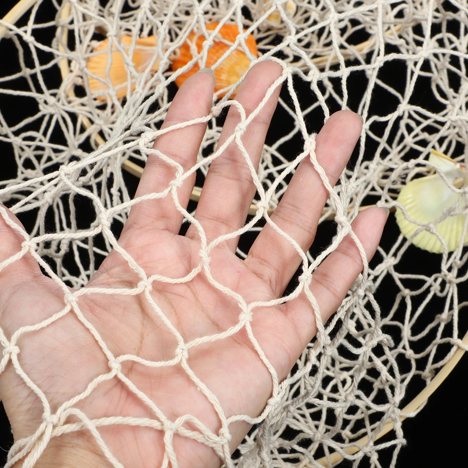 

Theme Wall Hanging Fish Basket Net Bathroom Decor Ornament Decorating Decoration